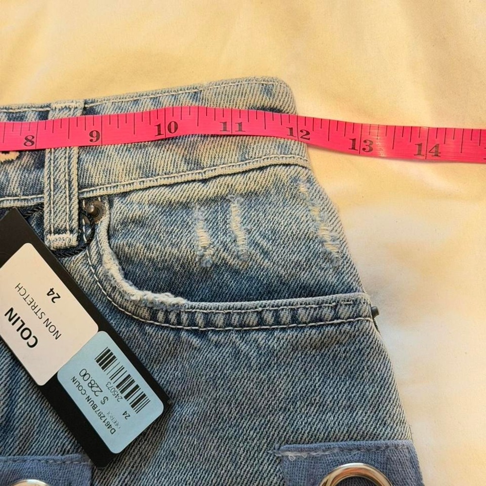 Carmar Colin Denim Micro Mini Skirt NWT Size 23 - Picture 6 of 8